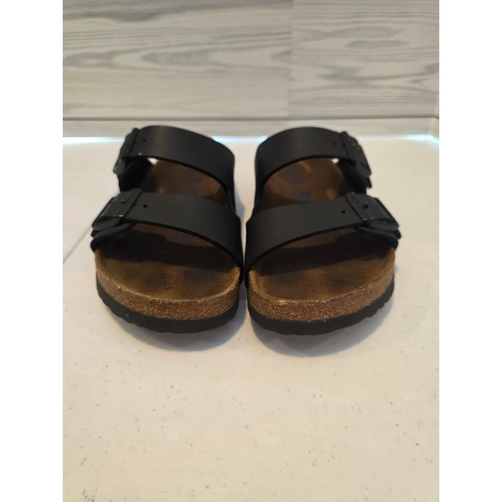 Birkenstock Arizona Sandals Womens  Black Soft  Footbed Size 6 - Picture 2 of 8